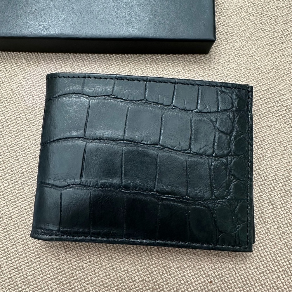 Abas Alligator Bi-Fold Wallet